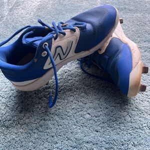 New Balance Kids Blue and White Sneakers